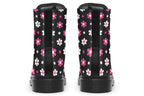 Pink And Black Flowers