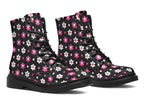 Pink And Black Flowers