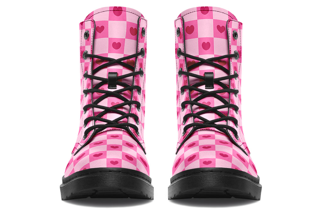 Pink Heart Check
