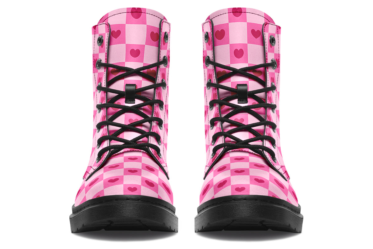 Pink Heart Check