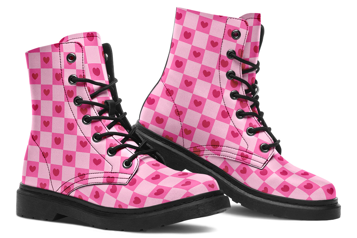 Pink Heart Check