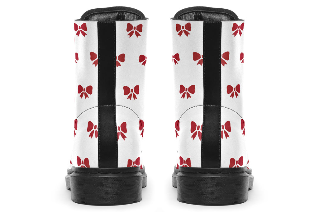 Ribbon Red On White