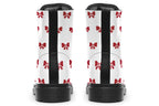Ribbon Red On White