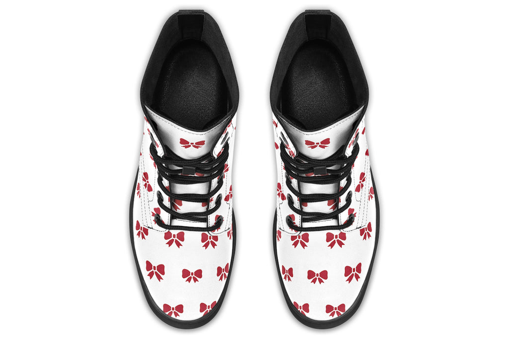 Ribbon Red On White