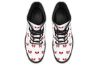 Ribbon Red On White