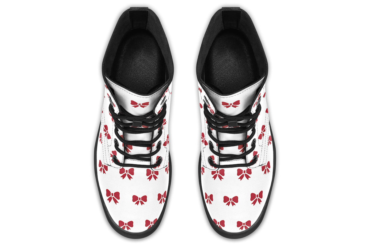 Ribbon Red On White