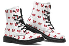 Ribbon Red On White