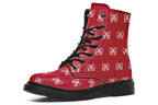 White Bows On Red