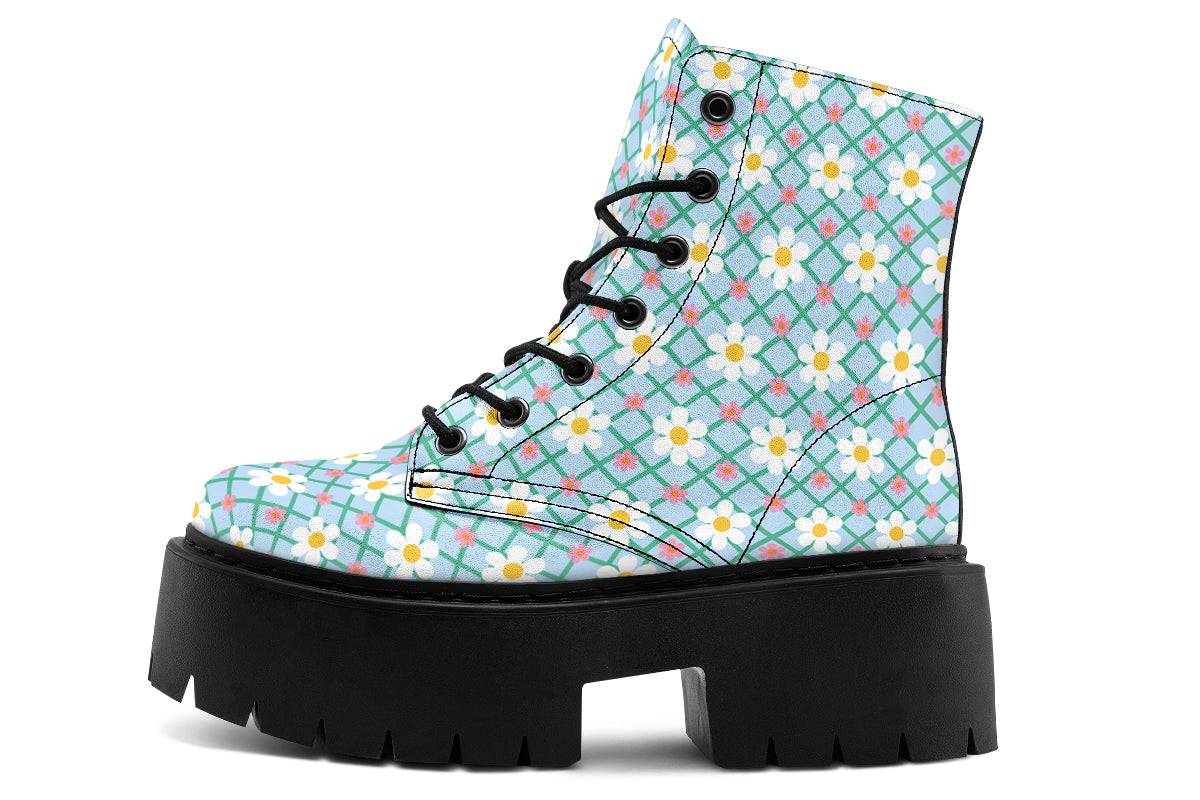 Blue Daisy Lattice