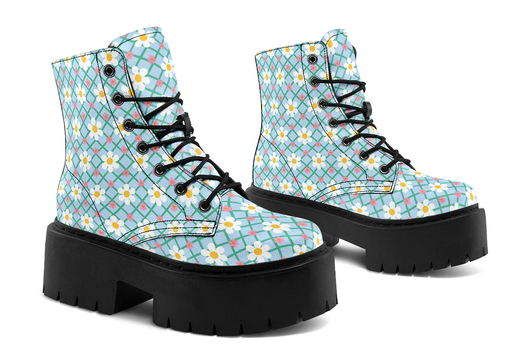 Blue Daisy Lattice