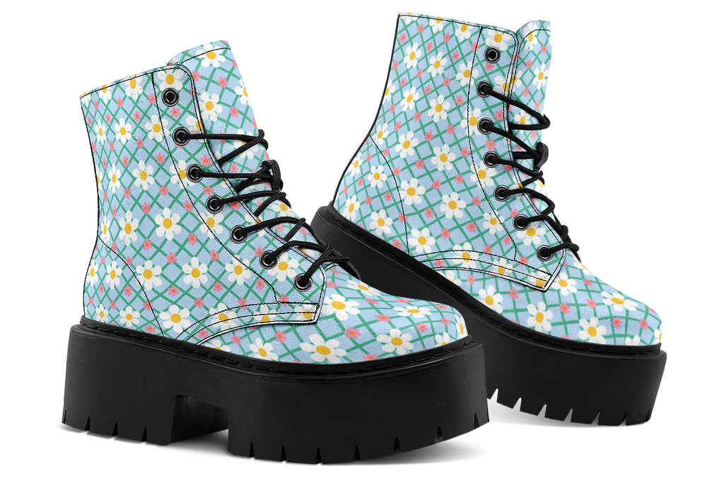 Blue Daisy Lattice