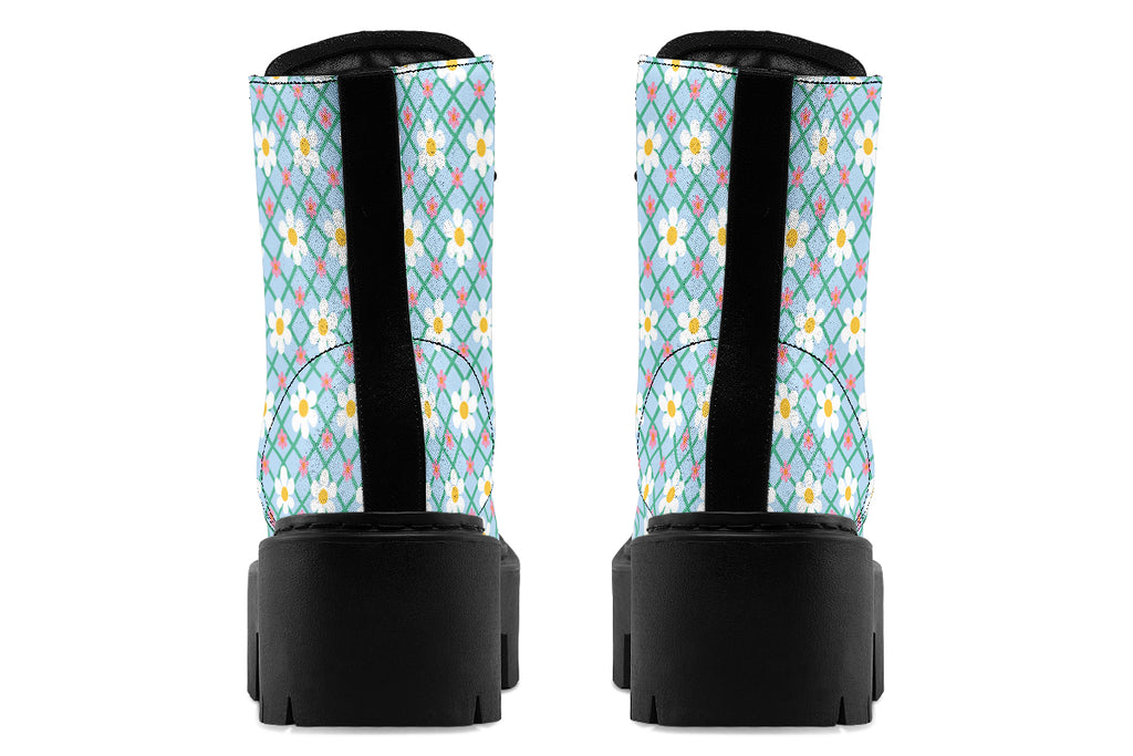 Blue Daisy Lattice