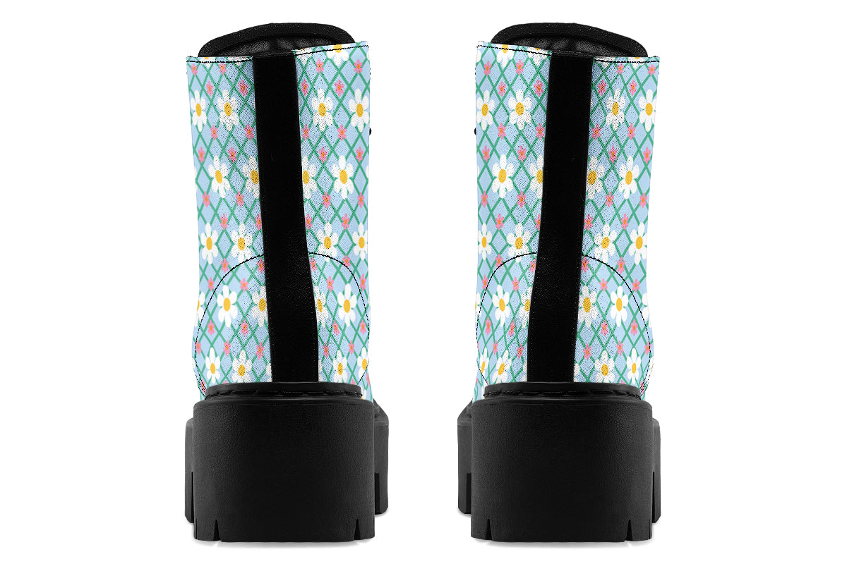 Blue Daisy Lattice
