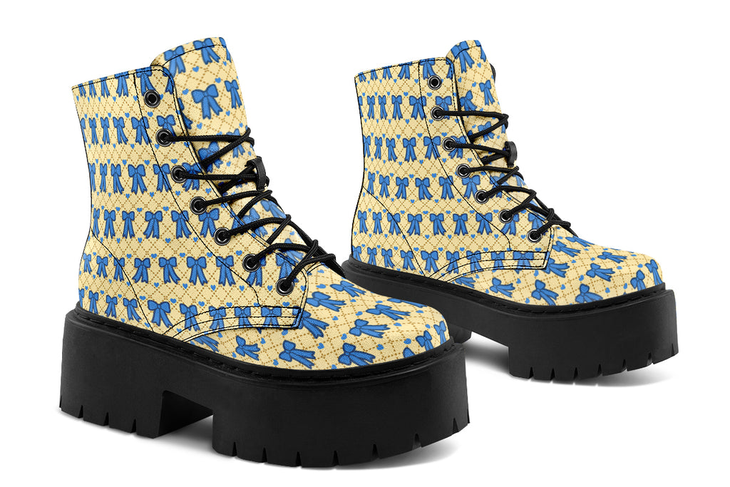 Cobalt Bows on Butter