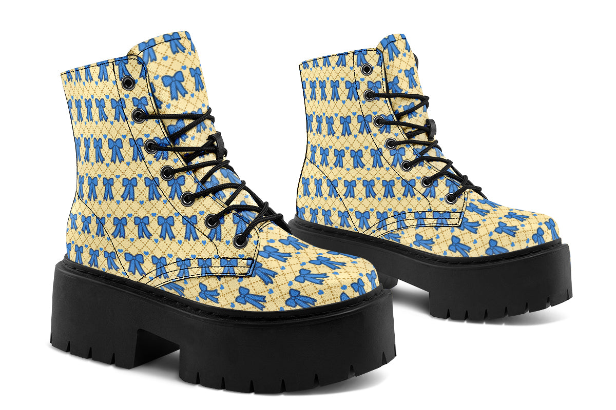 Cobalt Bows on Butter