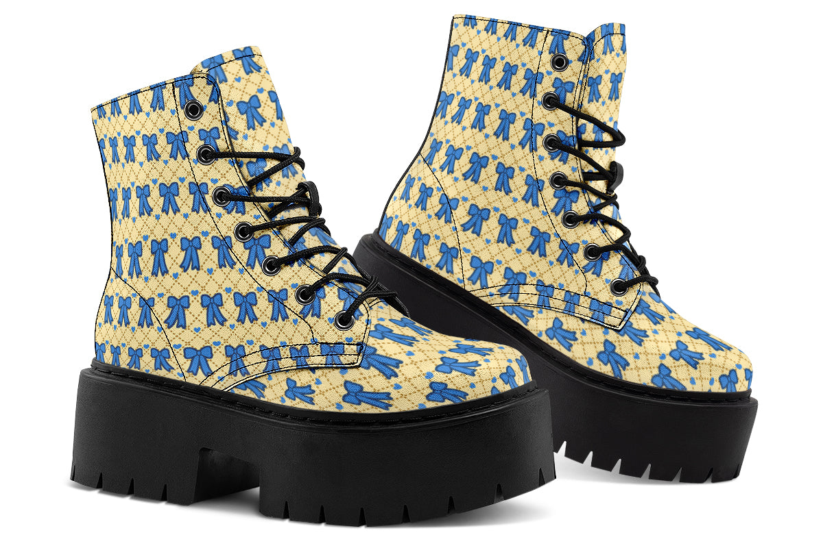Cobalt Bows on Butter