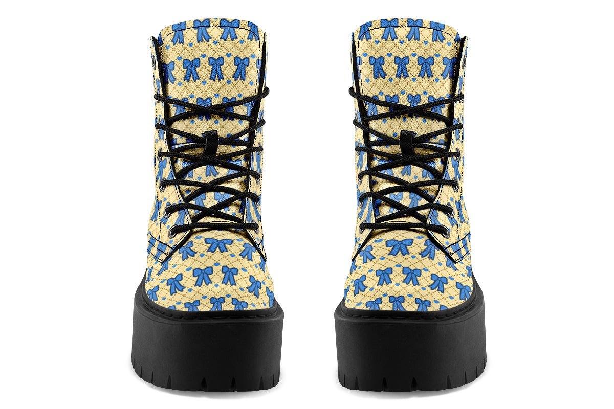 Cobalt Bows on Butter