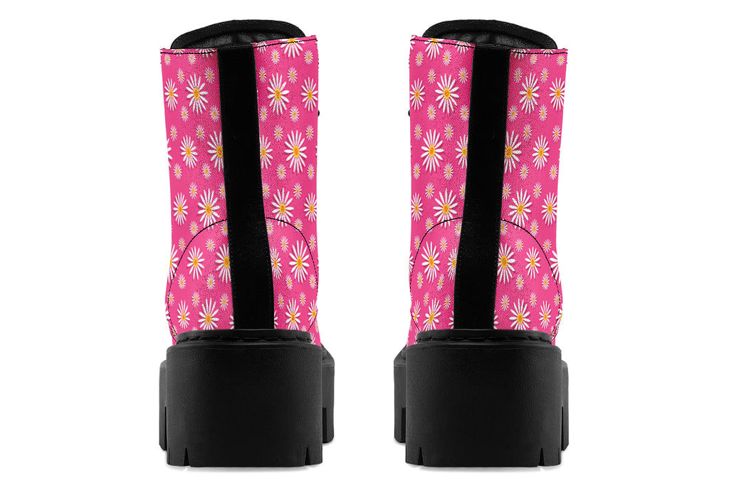 Daisies on Hot Pink