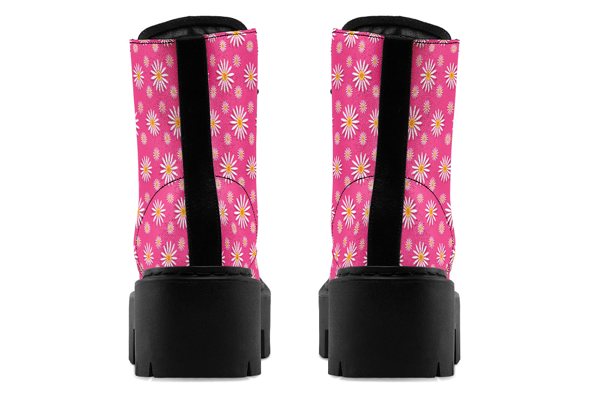 Daisies on Hot Pink