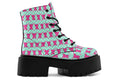 Hot Pink Bows on Mint
