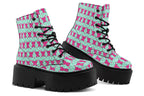 Hot Pink Bows on Mint
