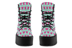 Hot Pink Bows on Mint