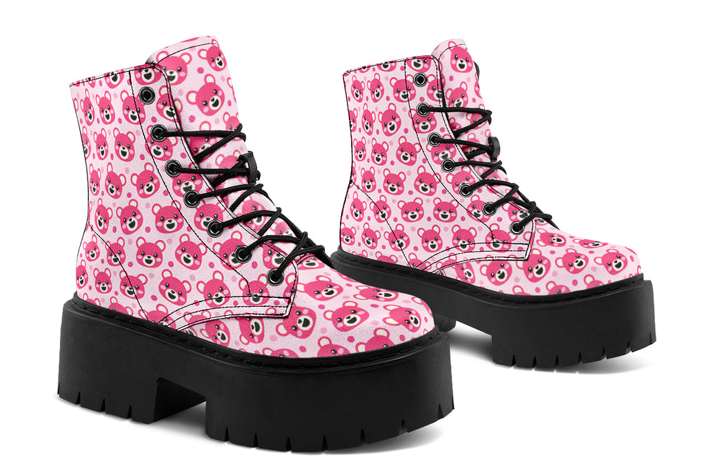 Pink Bear Faces