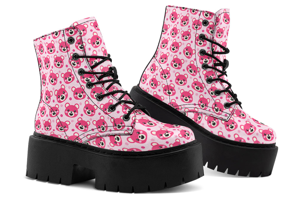 Pink Bear Faces