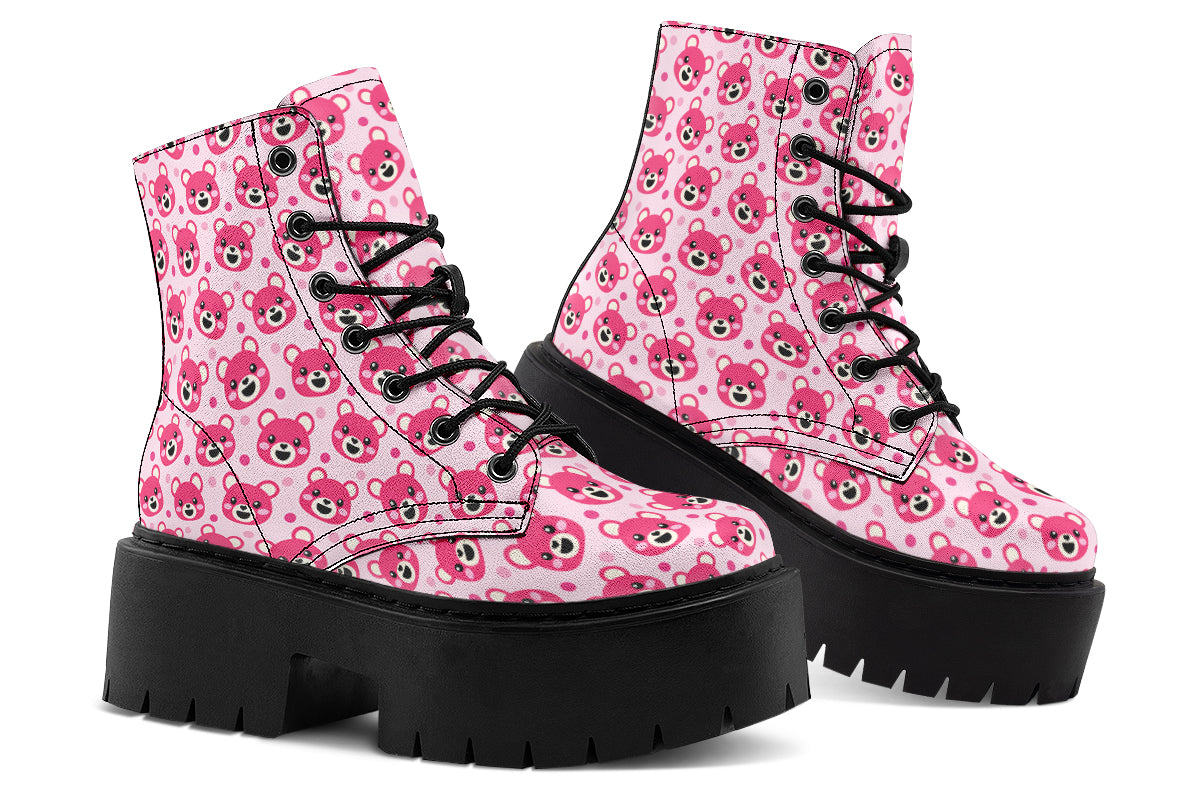 Pink Bear Faces