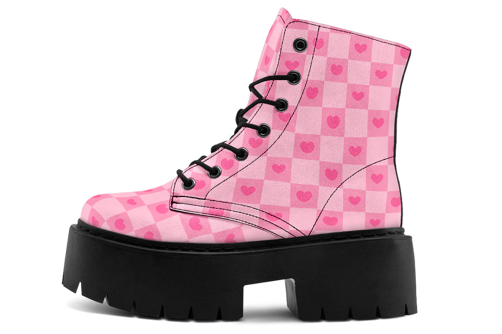 Pink Heart Check
