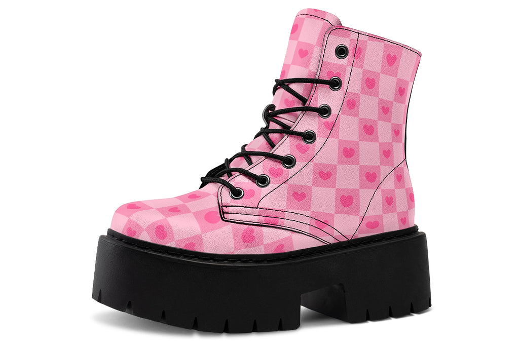 Pink Heart Check