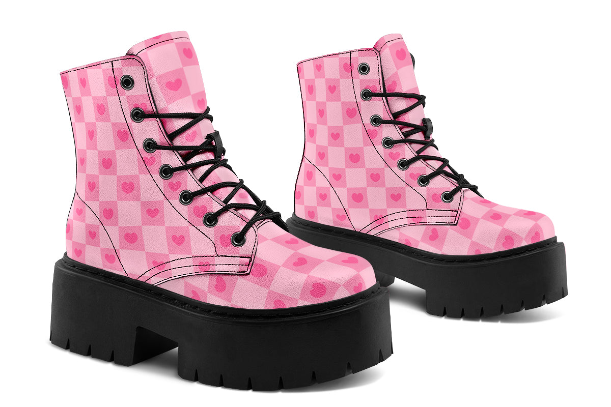 Pink Heart Check