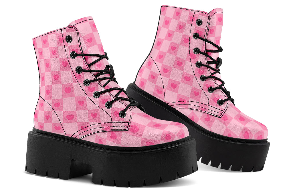 Pink Heart Check