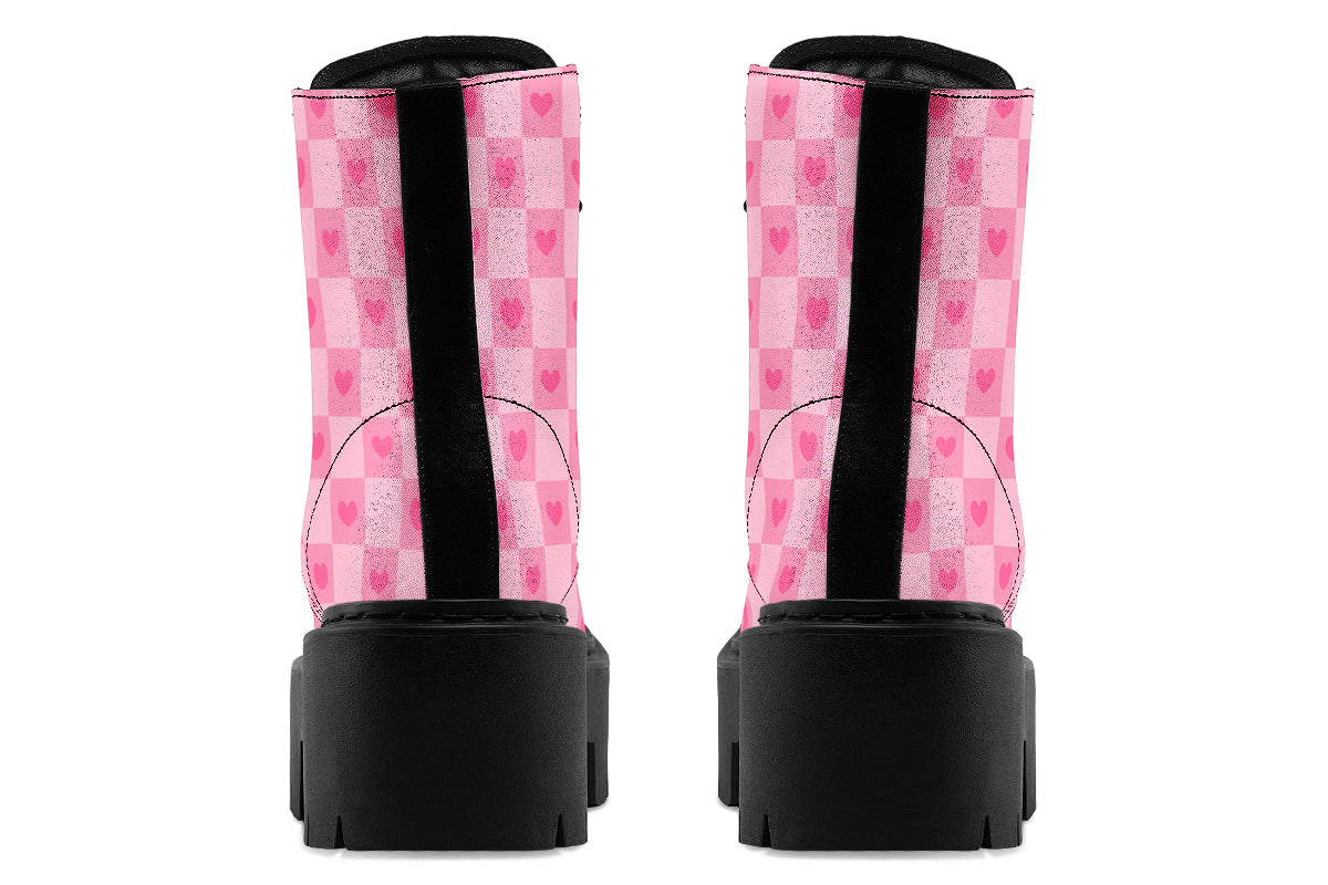 Pink Heart Check