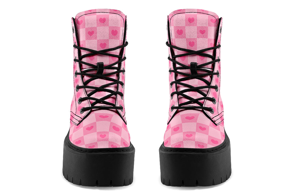 Pink Heart Check