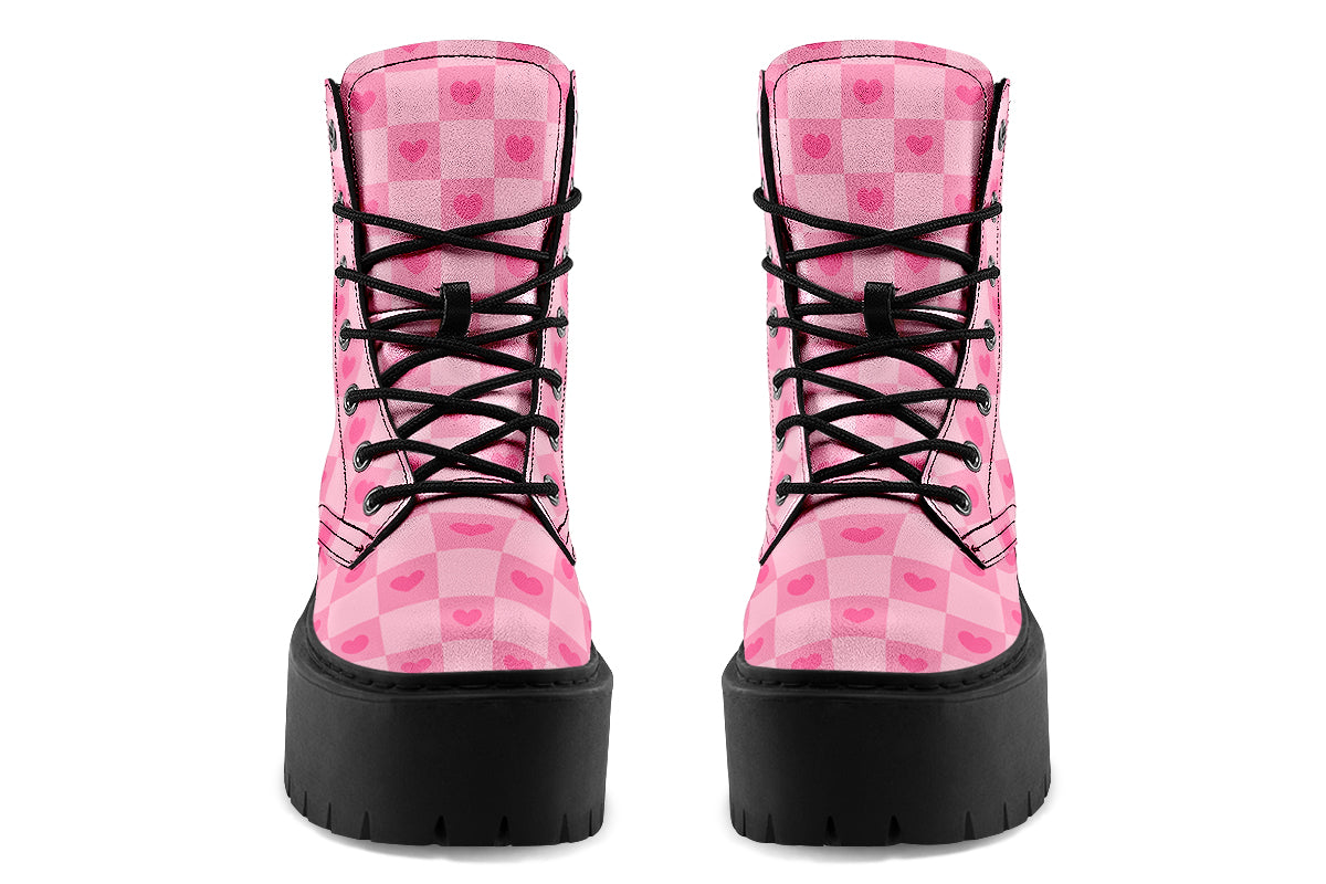 Pink Heart Check