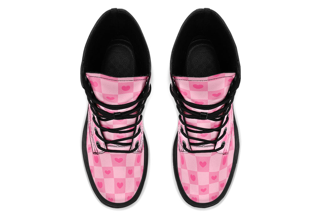 Pink Heart Check