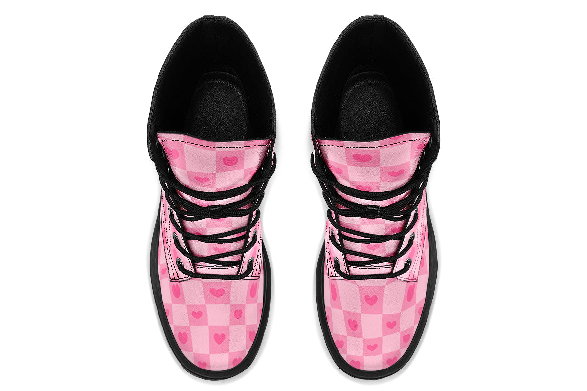 Pink Heart Check