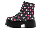 Pink and Black Flowers
