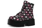 Pink and Black Flowers