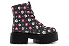 Pink and Black Flowers