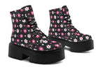 Pink and Black Flowers