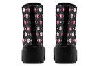 Pink and Black Flowers