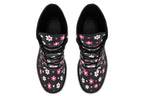 Pink and Black Flowers