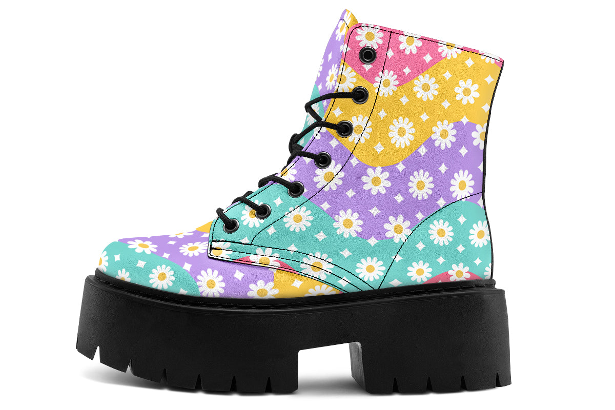 Rainbow Wave Daisies