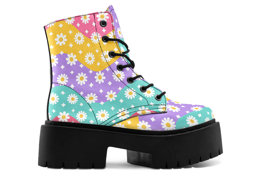 Rainbow Wave Daisies