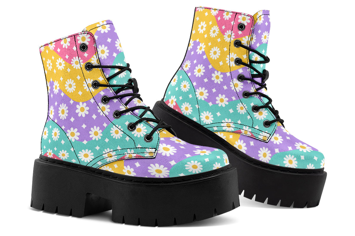 Rainbow Wave Daisies