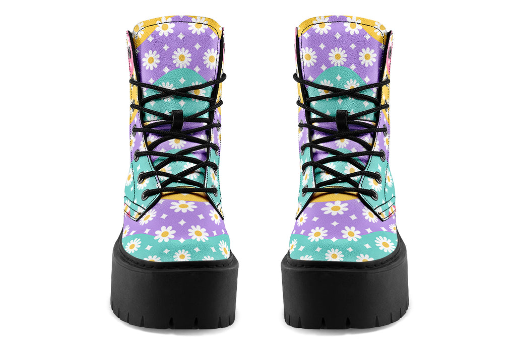 Rainbow Wave Daisies