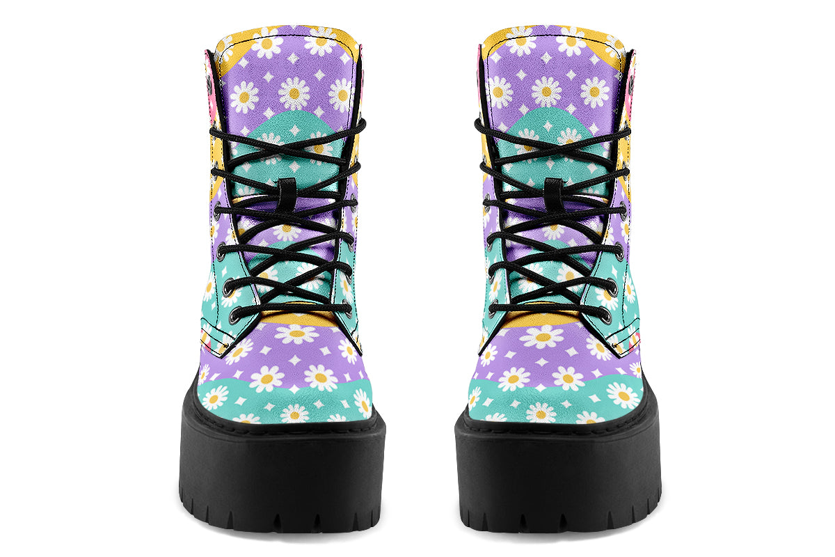 Rainbow Wave Daisies