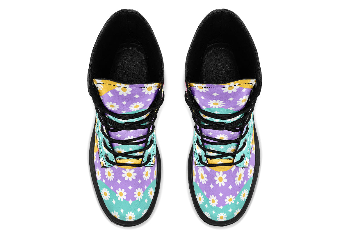 Rainbow Wave Daisies